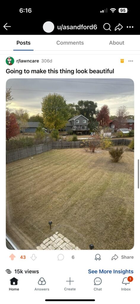 Before and after. One year and one month apart.