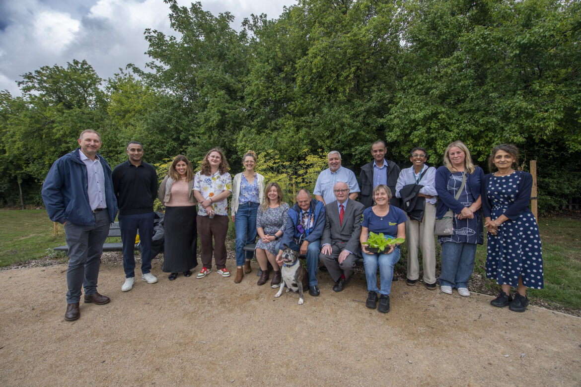 Community garden created on Leicester estate Community members, councillors and council staff at Meadow Gardens community garden