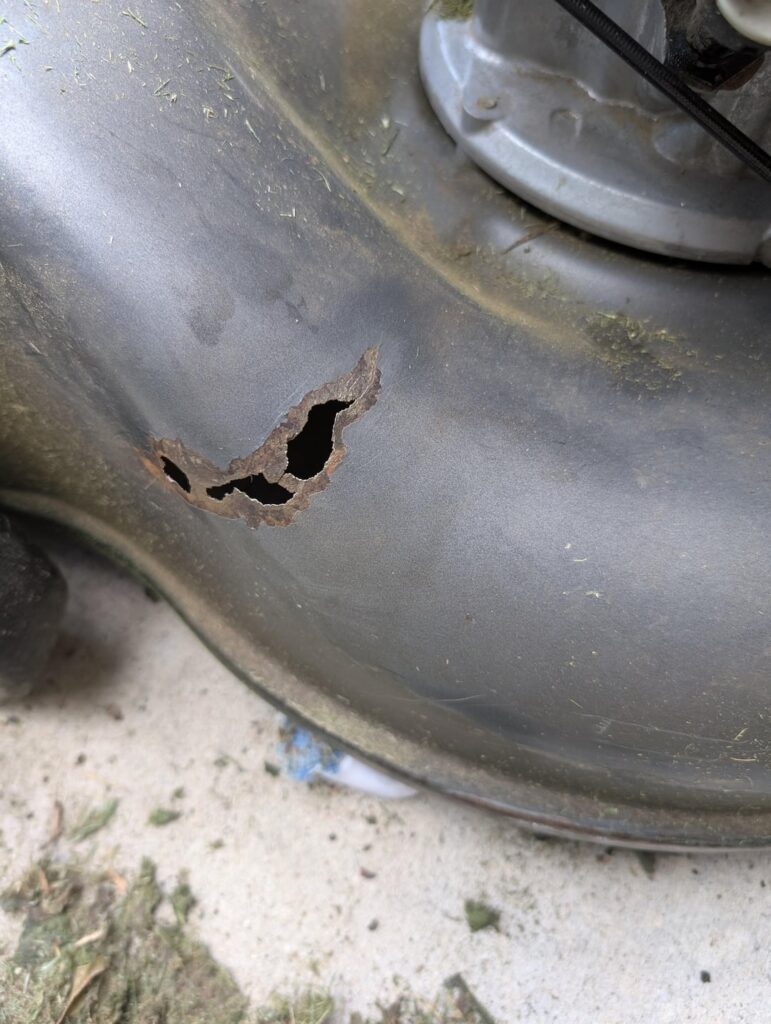 20 yr old Honda mower startng to rust out