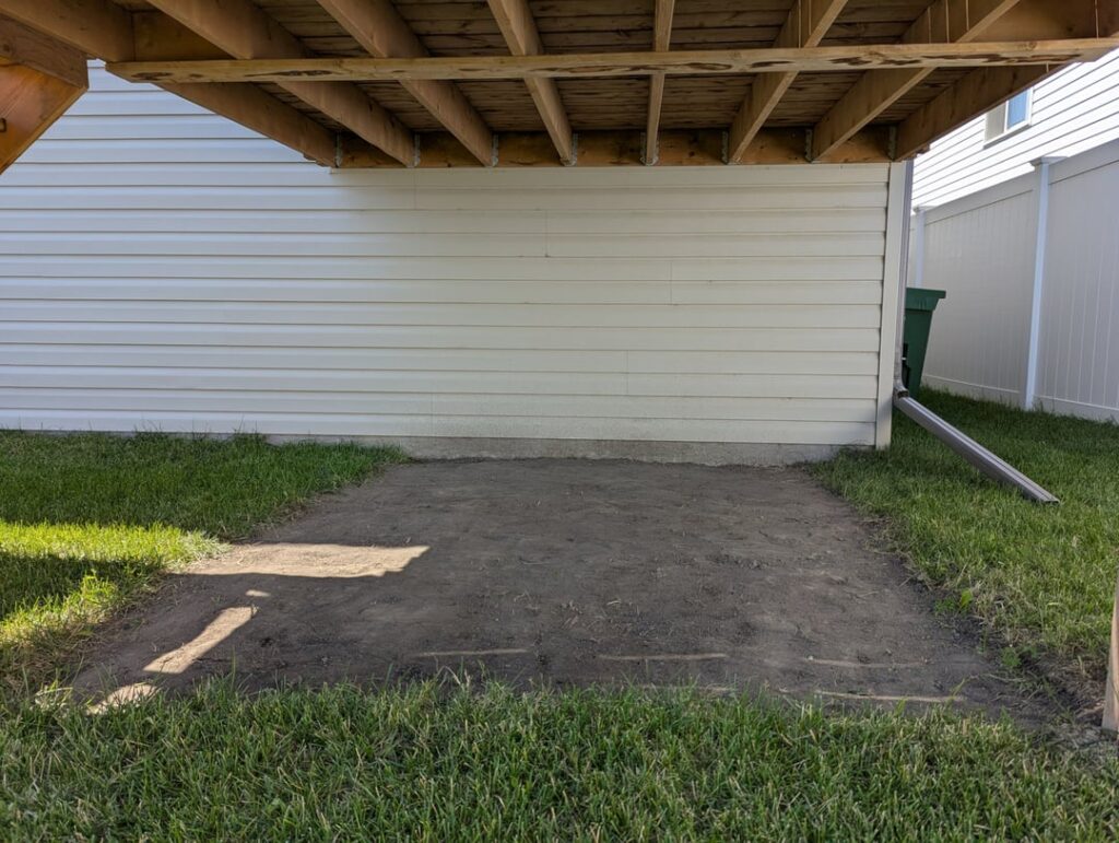 Advice on what to put under deck – rocks? Advice on what to put under deck - rocks?