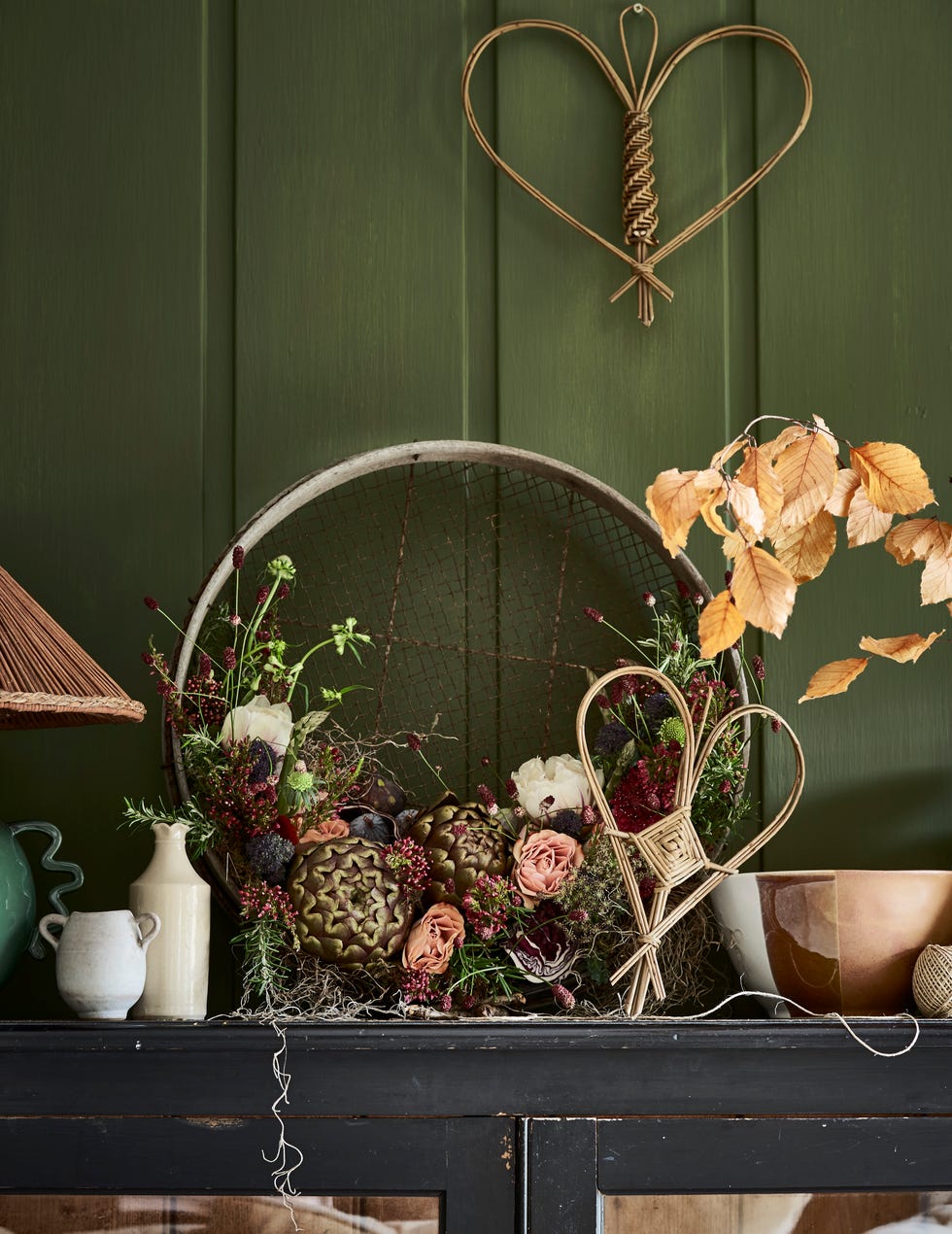 shelf styled gardening accessories