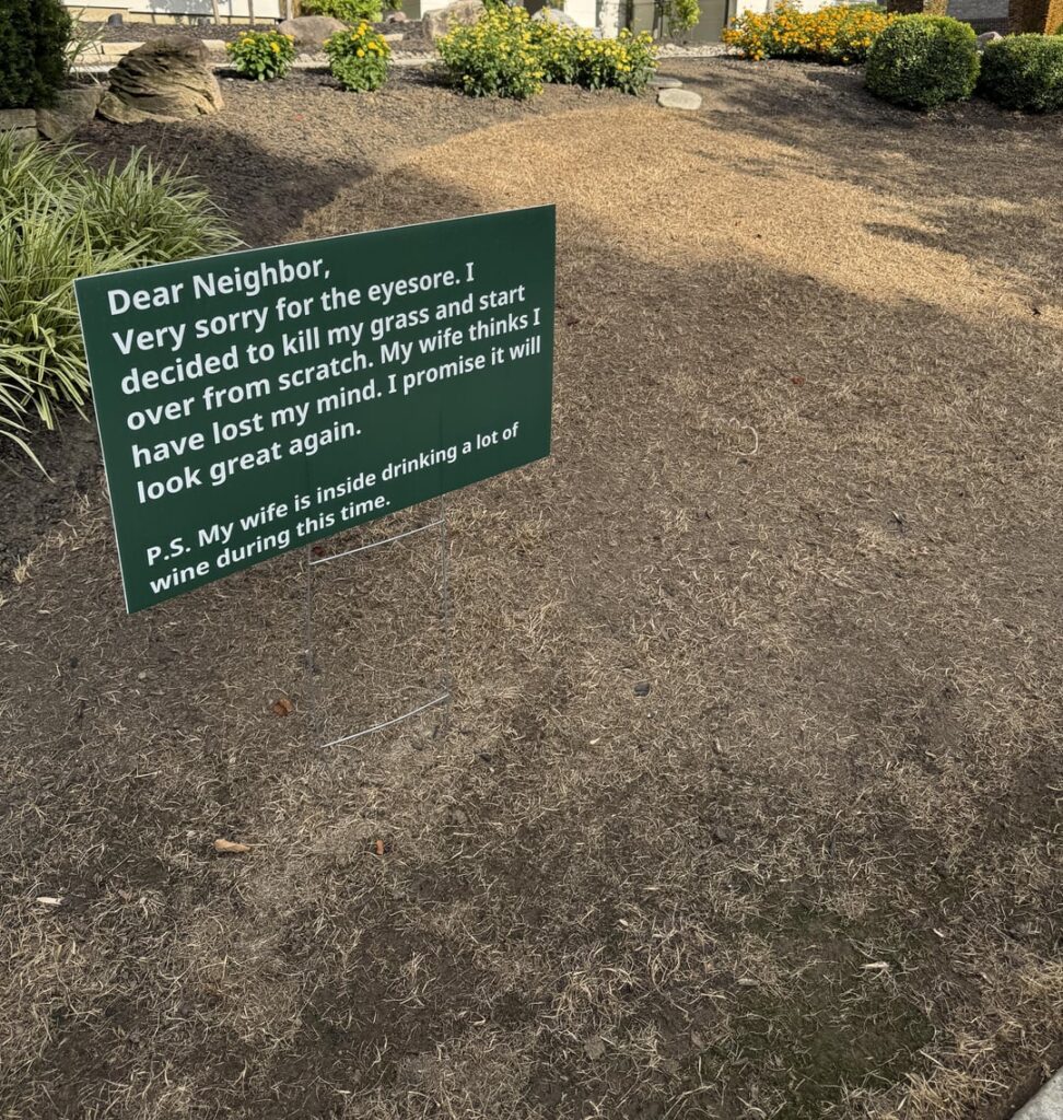 Lawn renovation in Cincinnati