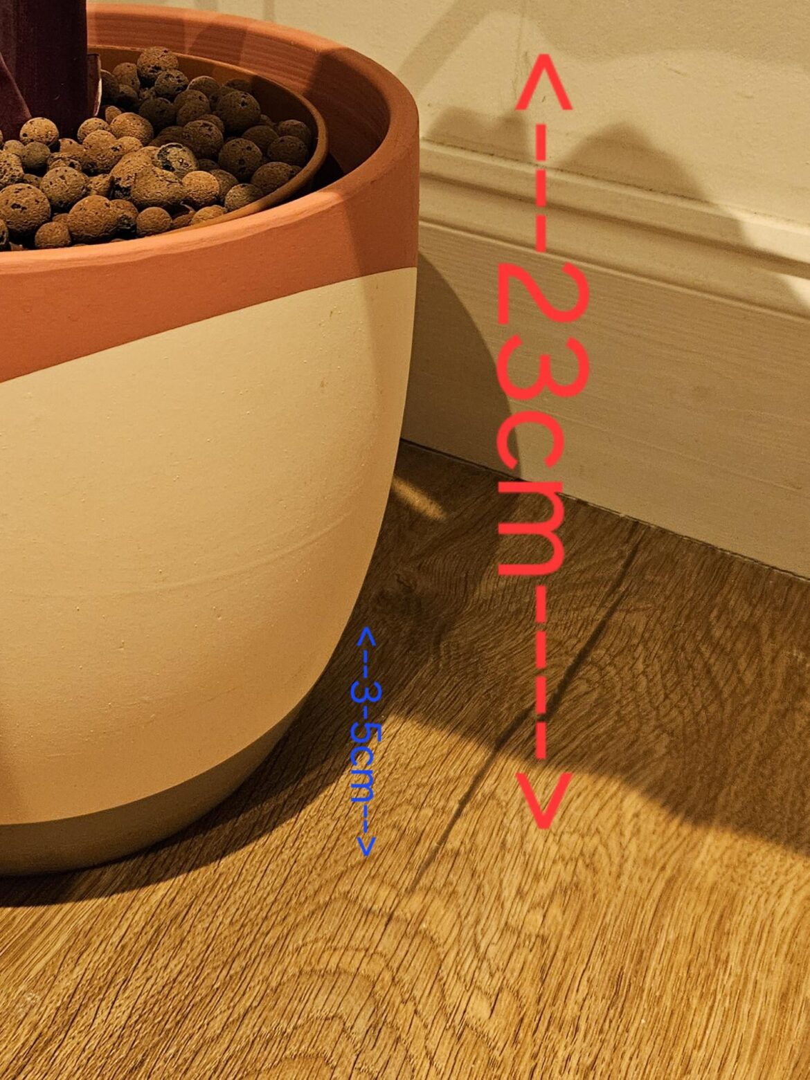 Leca height affecting capillary action?