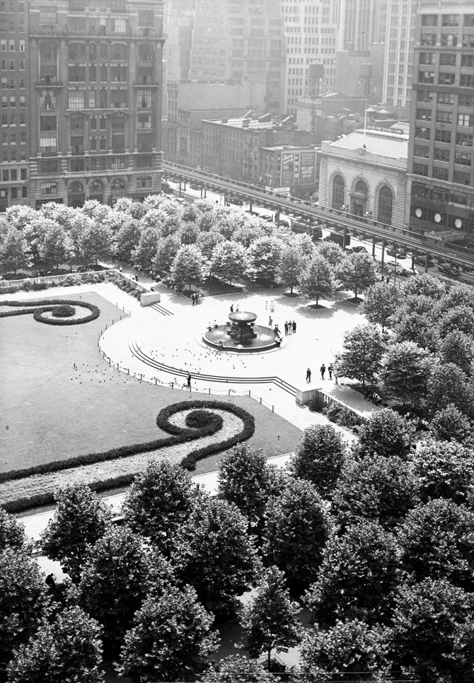 Bryant Park in New York City in 1936.