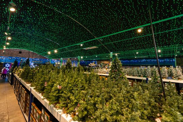 The Christmas displays at Barton Grange Garden Centre, Preston