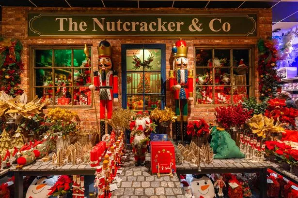 The Christmas displays at Barton Grange Garden Centre, Preston