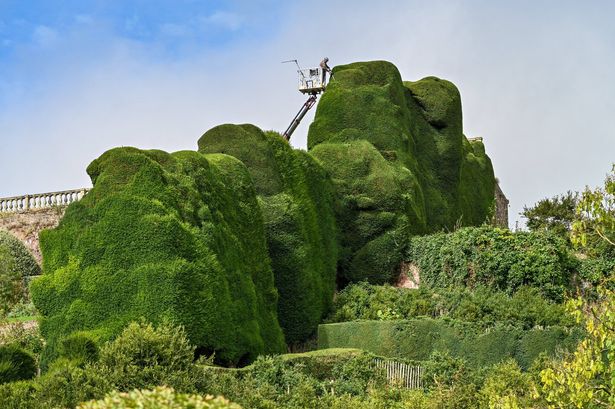 Powis Castle in Welshpool, mid Wales.
