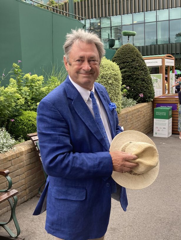 Alan Titchmarsh attends day eleven of the 2022 Wimbledon Championships at the All England Lawn Tennis and Croquet Club