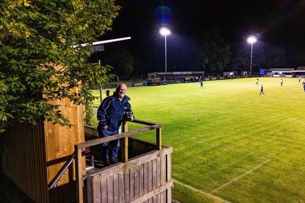 Ian Nutter enjoying the game from the stand