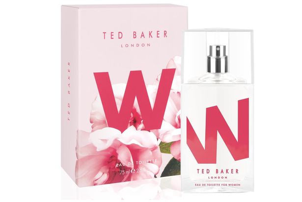 Ted Baker W bottle next to the box