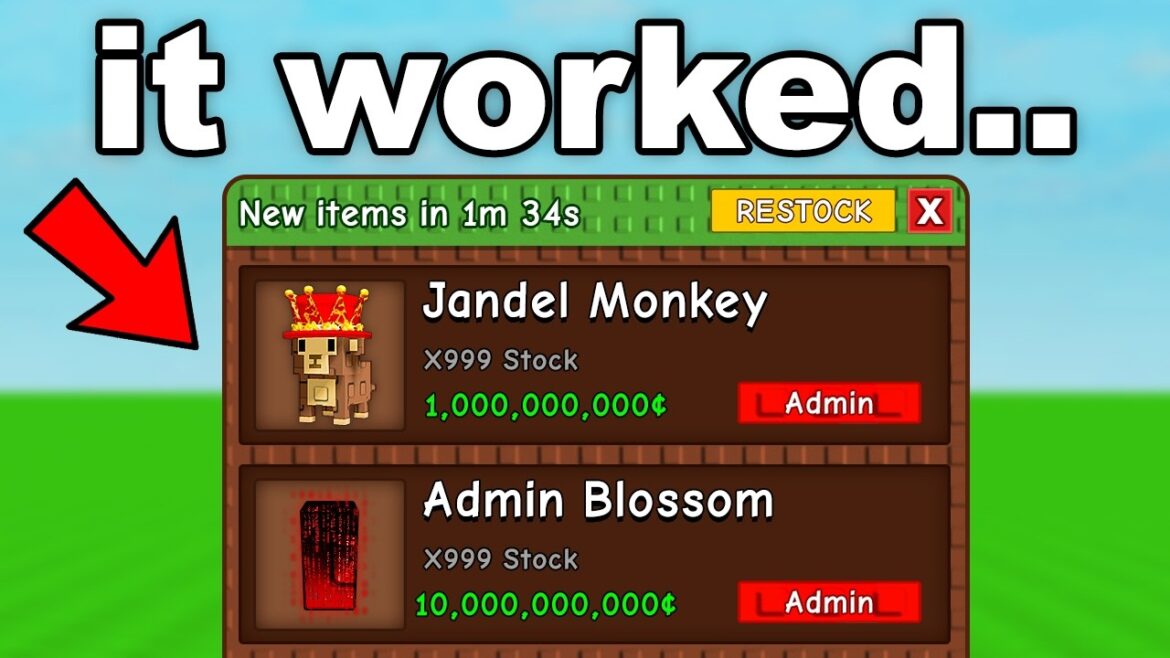 Grow A Garden OWNER Gave Me SECRET ADMIN SHOP...