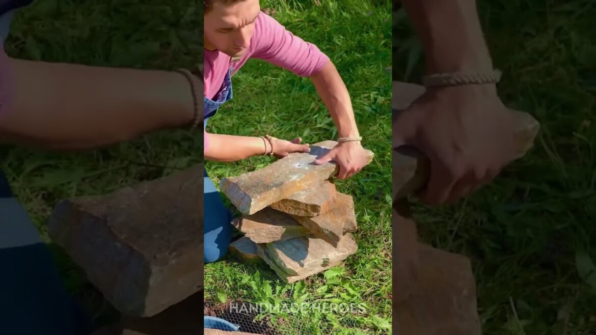 🌿💦 DIY Stone Tower Fountain in the Backyard! So Beautiful 😍✨