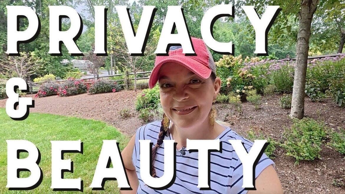 Fall Landscape Design for the Privacy Berm