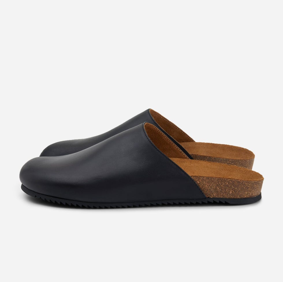 Mule Black Calf Leather