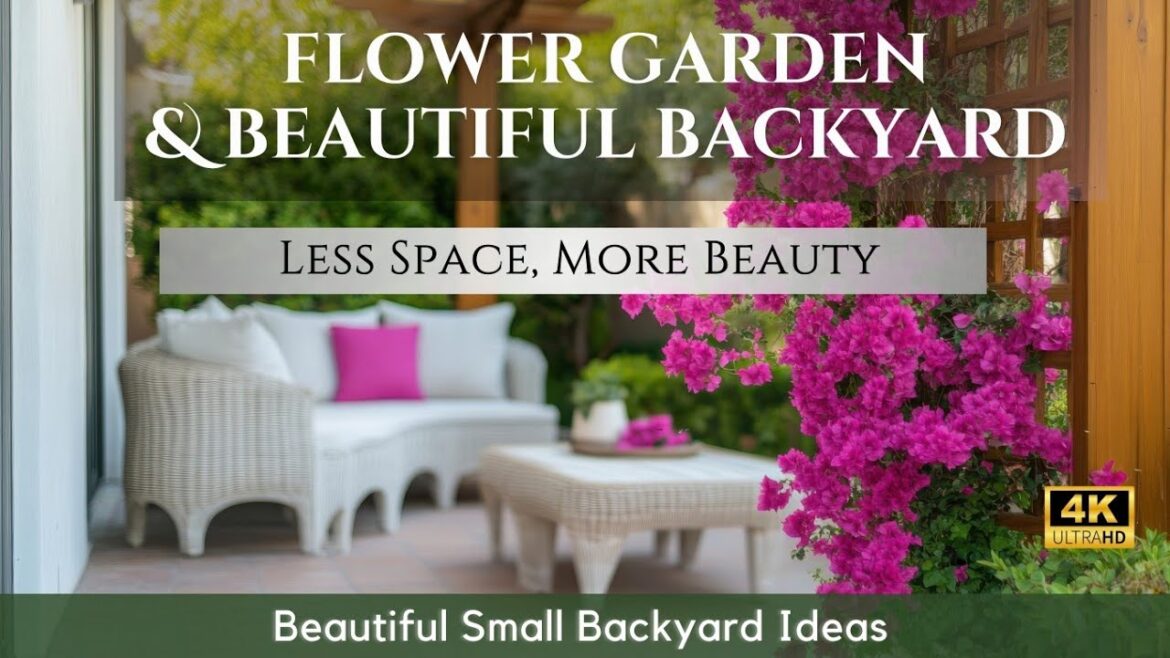 2025 Garden Trends: Beautiful Small Backyard Ideas with Modern Minimalist Furniture & Flower Decor