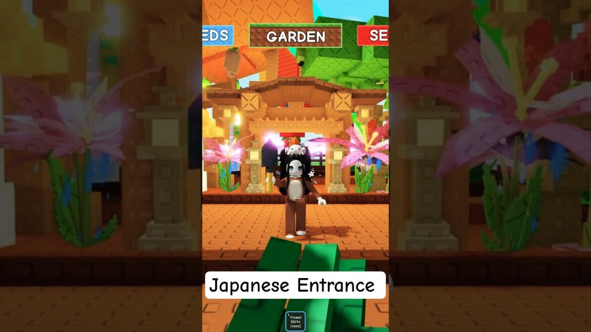 #4 Grow a Garden Design Ideas - Japanese Gate #growagarden