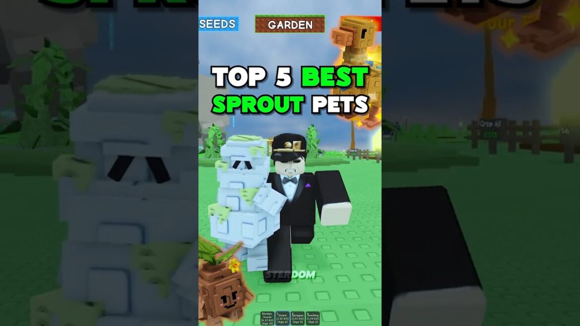 Top 5 BEST Sprout Pets in Grow a Garden! #growagarden Top 5 BEST Sprout Pets in Grow a Garden! #growagarden