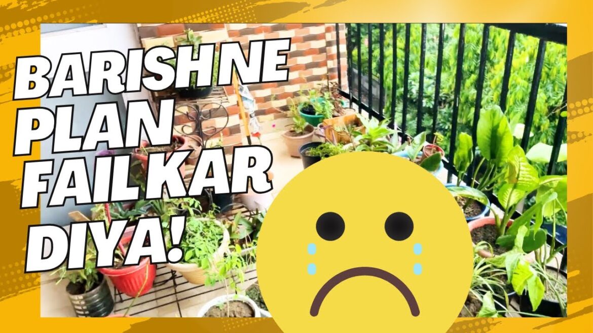 Mera Balcony Garden Plan Barish Ki Wajah Se Fail! | Gardening Struggles Mera Balcony Garden Plan Barish Ki Wajah Se Fail! | Gardening Struggles