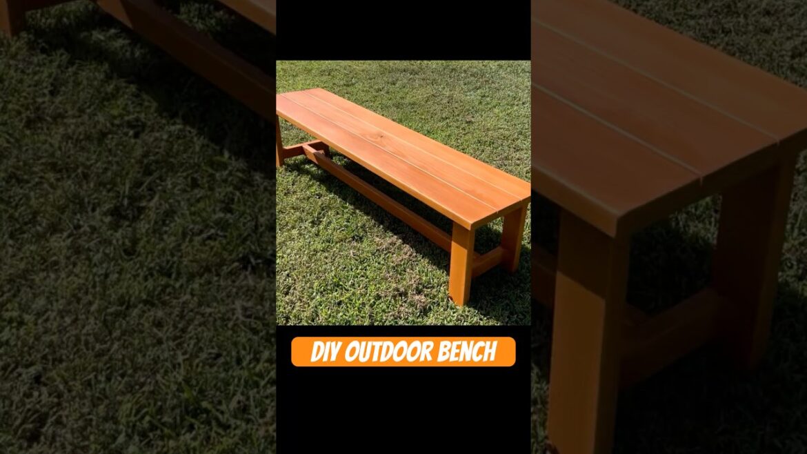 Easy DIY Outdoor Bench #outdoorfurniture #diy#woodworking #diyfurniture #easy #howtomake #howtobuild