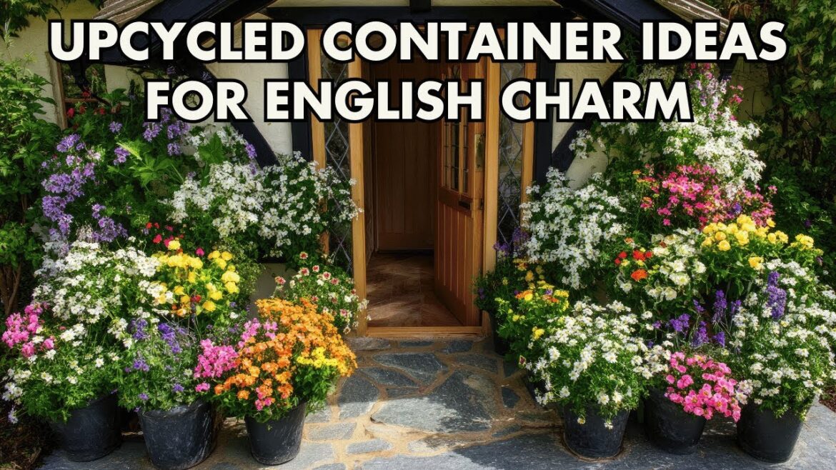 🌿 Easy English Garden Inspiration | Upcycled Summer Container Garden Ideas for Charming Spaces