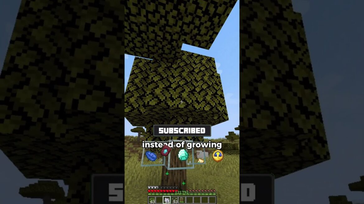 You’re Growing Trees Wrong in Minecraft!😲 #minecraft