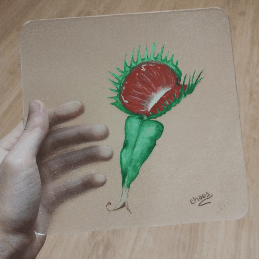 A LED lamp died and a painting was born