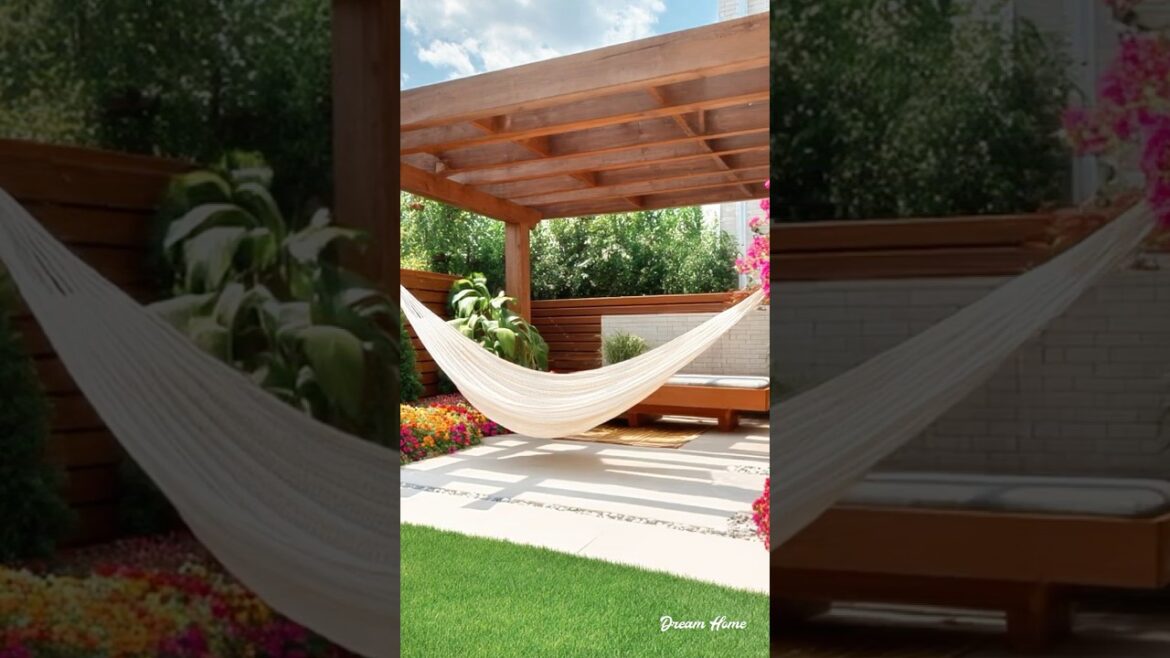 Peaceful Outdoor Retreat with Hammock Vibes #home #gardendelight #gardenideas #garden #gardendesign