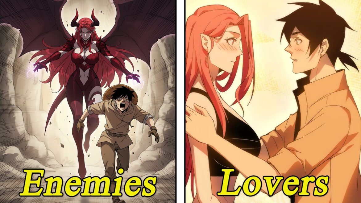 Demon Queen plans to kill the hero hiding in the novice village, but they fall in love