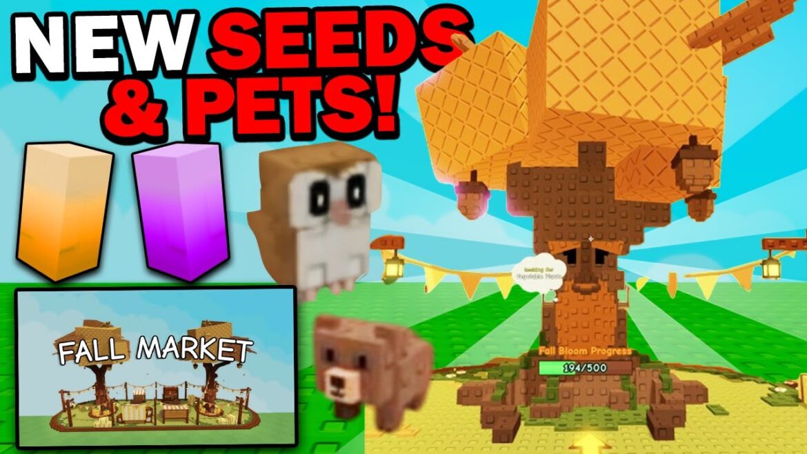 FALL MARKET SEEDS & PETS!! (Update) in Grow a Garden ROBLOX
