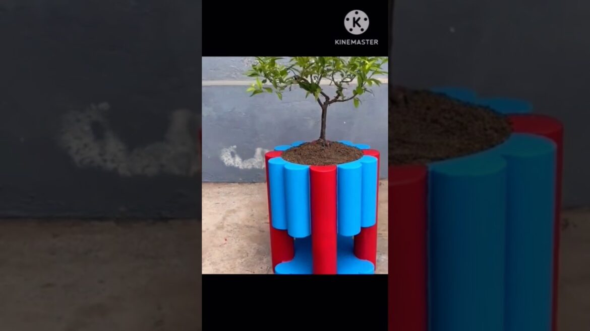 pipe ke degin ka gamla #youtubeshorts #cementplanter #cementpot #gardening #pipe