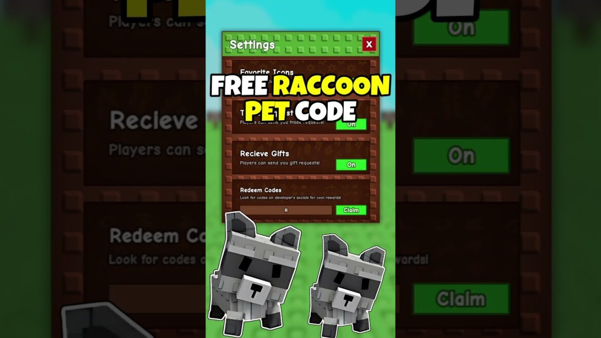 ALL WORKING RCCOON PET CODES IN GROW A GARDEN IN AUGUST 2025! #growagarden #raccoon #raccoonpetcode