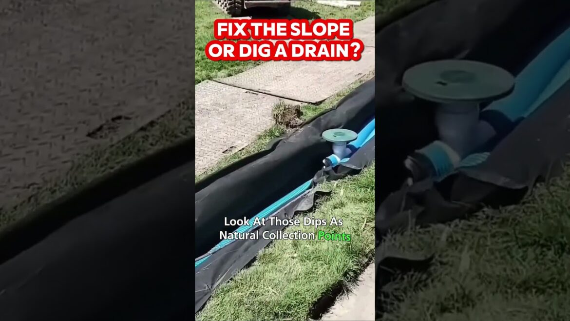 Yard Grading Mistake Most French Drain DIYers Make (and How to Fix it!)
