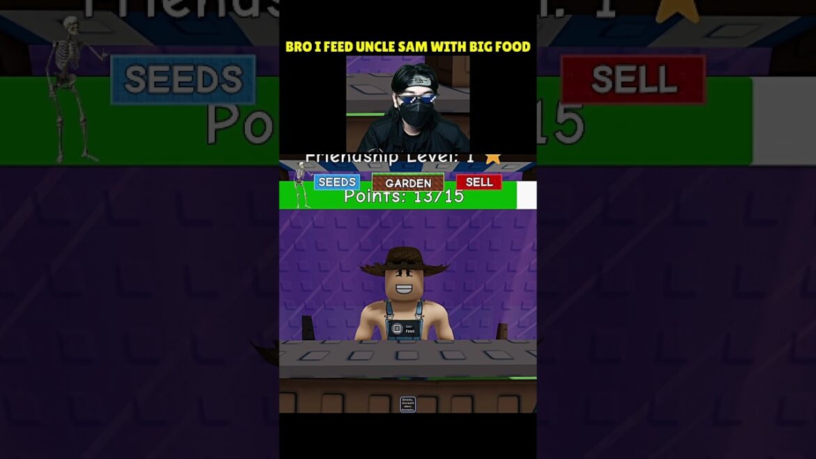 Bro I Feed Uncle Sam with Big Food at Grow a Garden Update Fairy Event