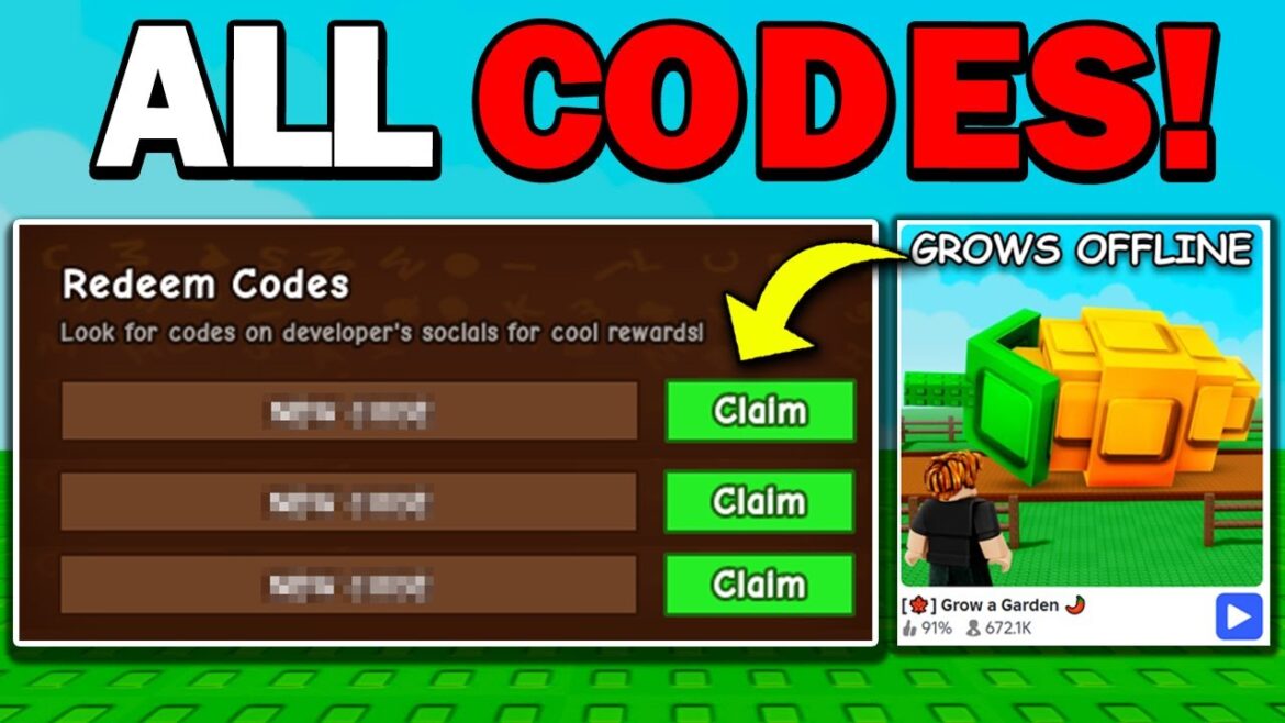ALL WORKING CODES for Grow a Garden ROBLOX (2025)