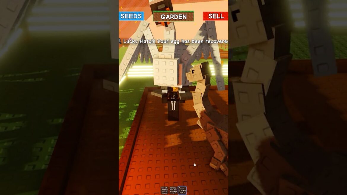 I Hatched *NEW* SWAN Pet In Grow A Garden  #roblox #gardengames #gardening