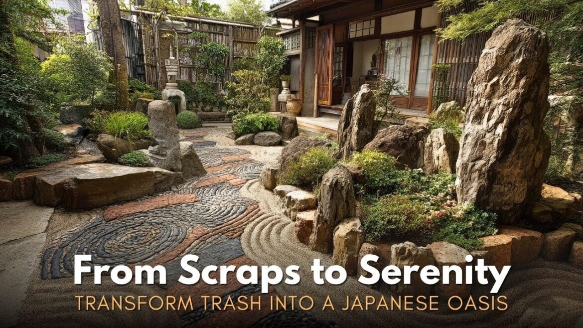 Transform Junk into Zen : Upcycled DIY Japanese Garden Retreat Ideas