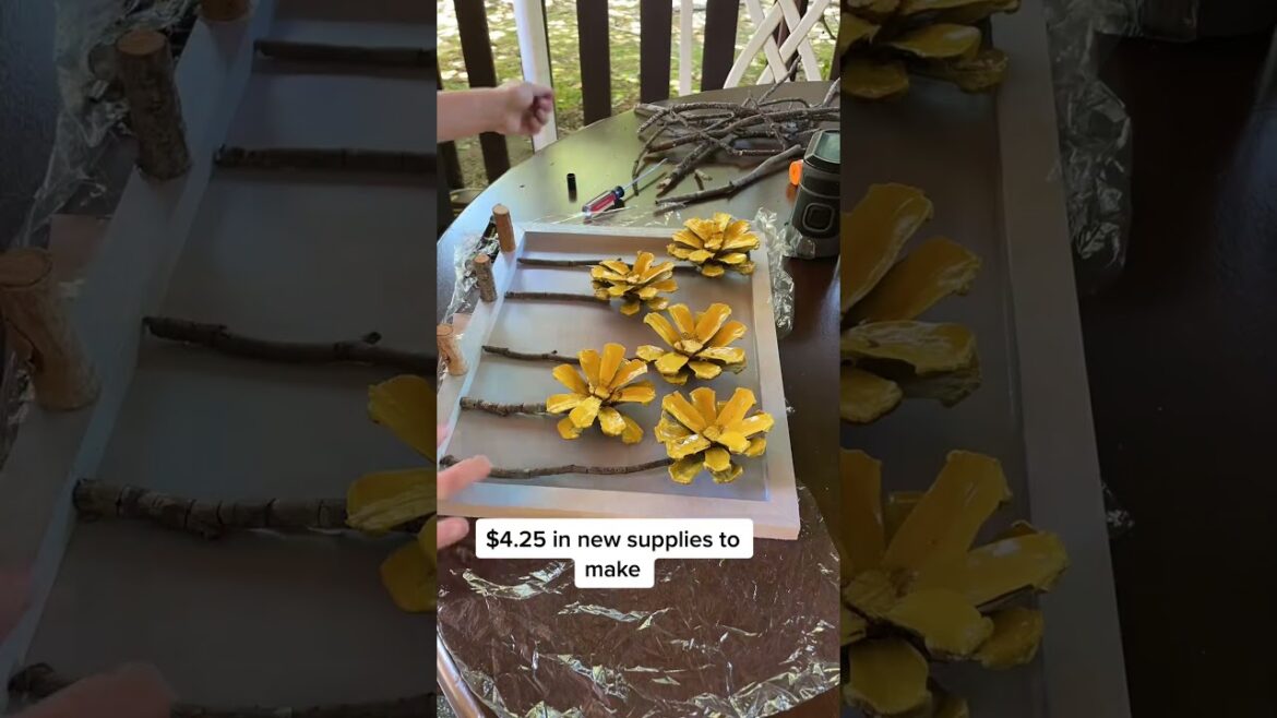 DIY Pinecone Key Holder for Gardening Tools #houseproject #crafts