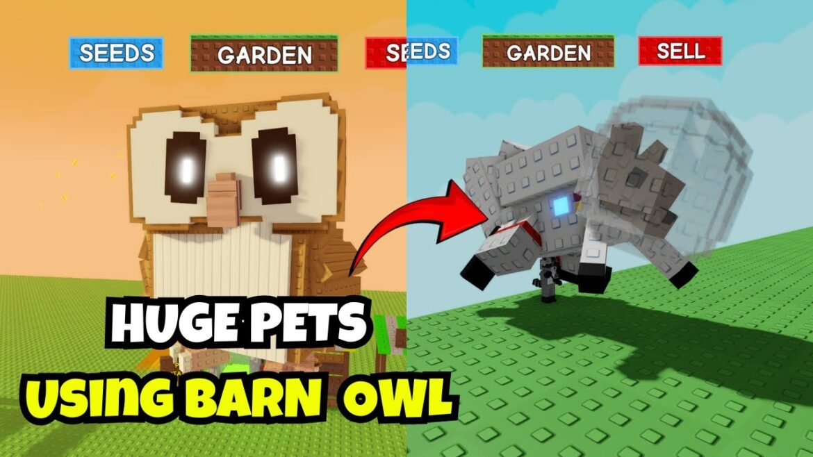 I HATCHED HUGE PETS Using TITAN BARN OWLS In Grow A Garden 🦉💥😱