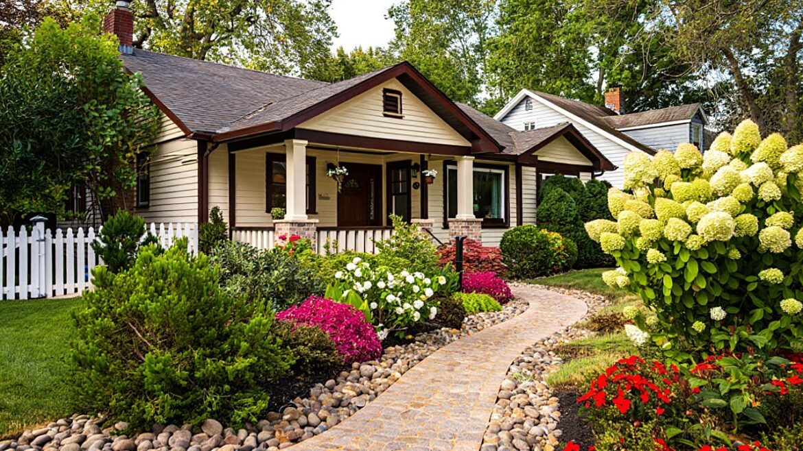 🌹 Garden Design Ideas | 2025 Trending Small front yard makeover ideas for Curb Appeal