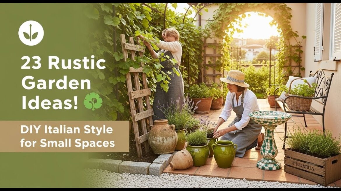 🌿 23 Rustic Garden Design Ideas That Feel Like Italy 🌿 DIY Layouts for Small Spaces | Crafted Nest