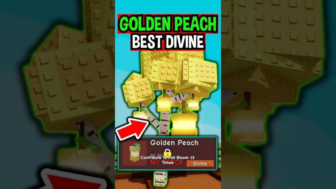GOLDEN PEACH BEST SEED in Roblox Grow a Garden..