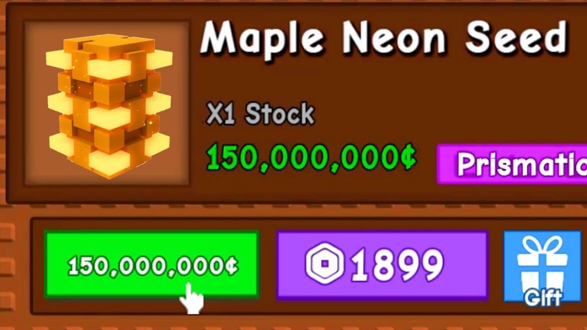 Jandel Update New MAPLE NEON SEED in Event FALL MARKET 2 (Grow a Garden)