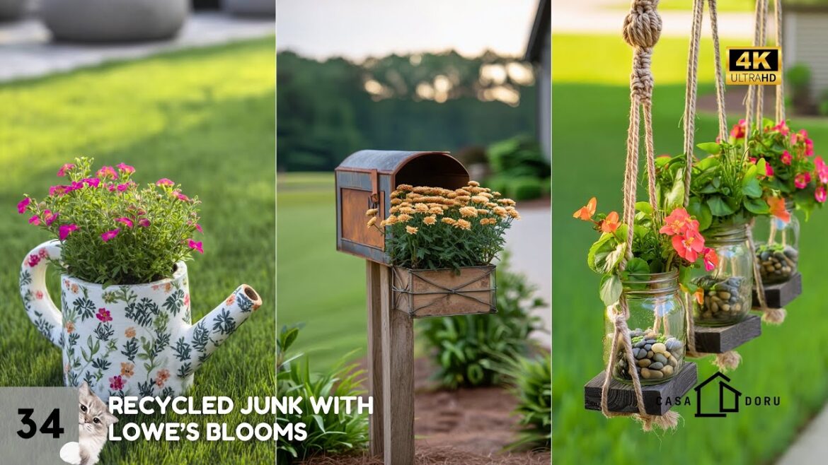 DIY Continuous BLOOMS Front Yard Ideas! 🌼 Summer Garden Plants On-BUDGET from LOWE'S!