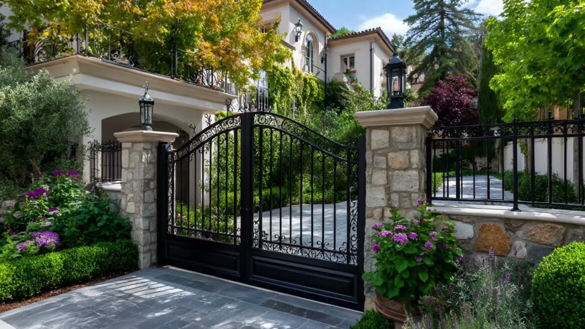 Elegant Entryways: Small Front Yard Gardens with Gates & Arches
