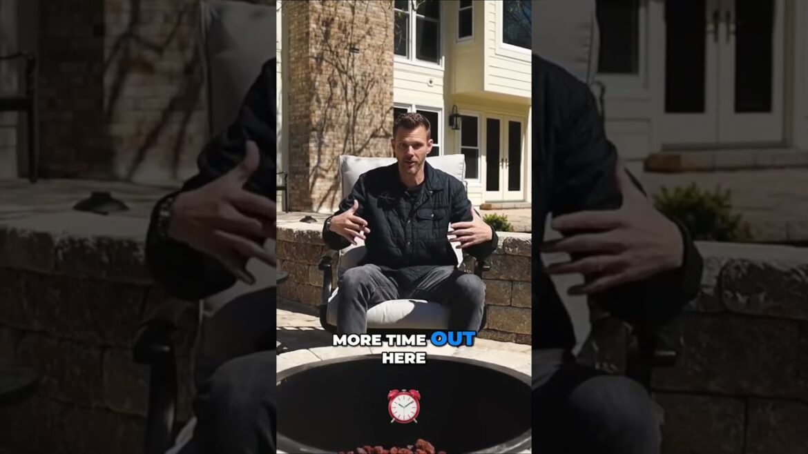 BIG Fire Pit 🔥 MISTAKE #landscaping #landscapedesigning #landscapedesign #backyarddesign