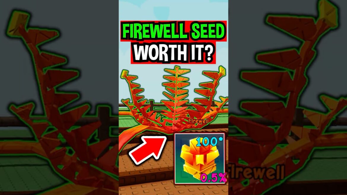 FIREWELL SEED in Roblox Grow a Garden.. FIREWELL SEED in Roblox Grow a Garden..