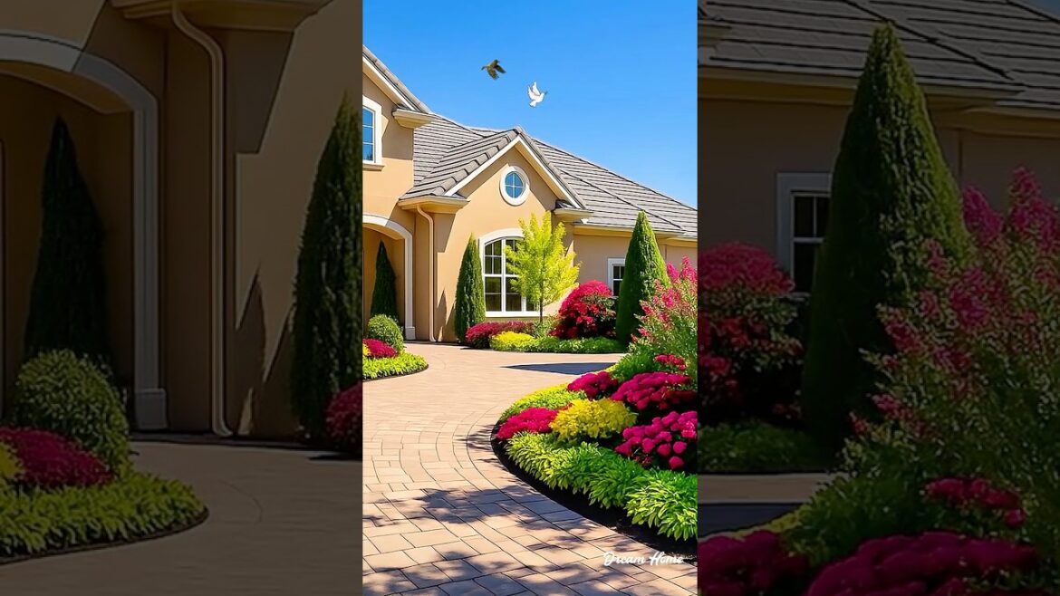 Colorful Front Yard Landscaping Ideas #garden #eleganthomes #gardendesign #nature #gardenideas