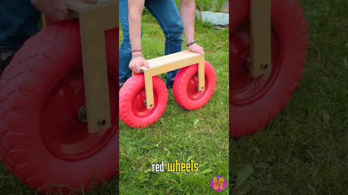 Make Garden Work Easy with a Recycled Wheel