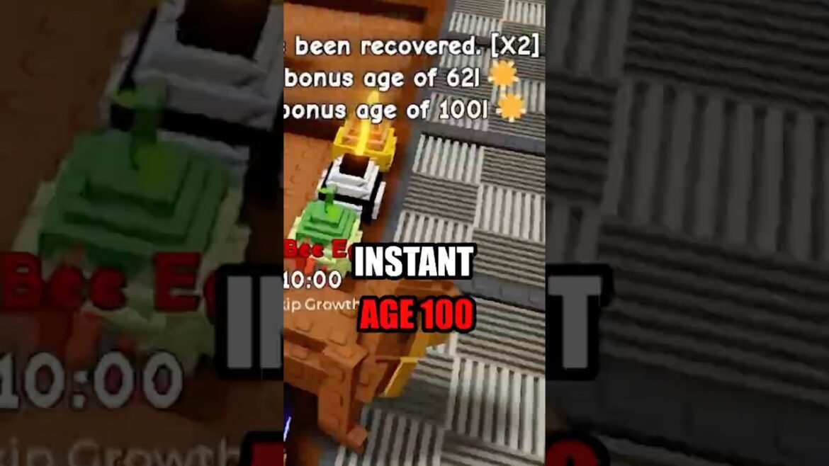 INSTANT AGE 100 BUG #growagarden #roblox #fyp