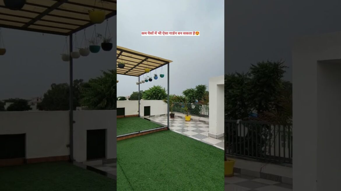 Rooftop Garden Design | Garden Plan | Terrace Garden Design With Artificial Grass #rooftopgarden #yt